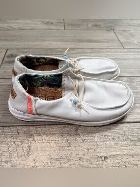 Hey Dude Natural “Salt” Shoes